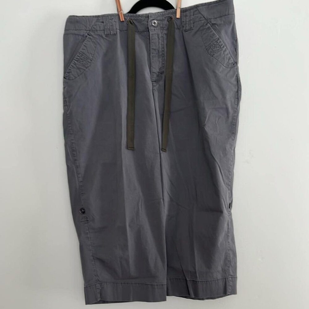 Woman's 16W Lee One True Fit Casual Capri w/ Roll Strap Leg Pockets Granola Girl